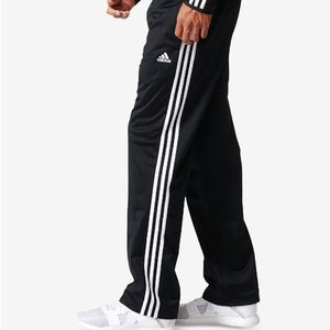 Black Adidas track pants
